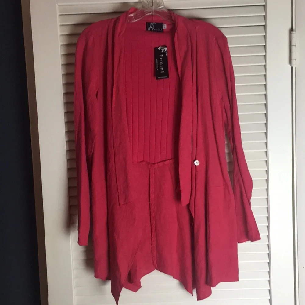 NWT Lagenlook Linen Jacket - Picture 6 of 8